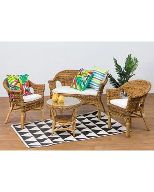 Abaca 4 Piece Outdoor Setting