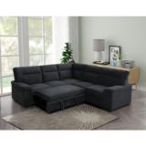 Erika III Corner Sofa with Pull Out Bed Fabric