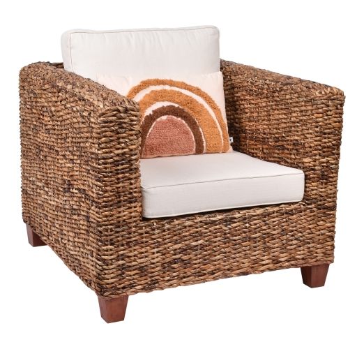 Nova Abaca Armchair with Cream Cushion