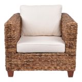 Nova Abaca Armchair with Cream Cushion