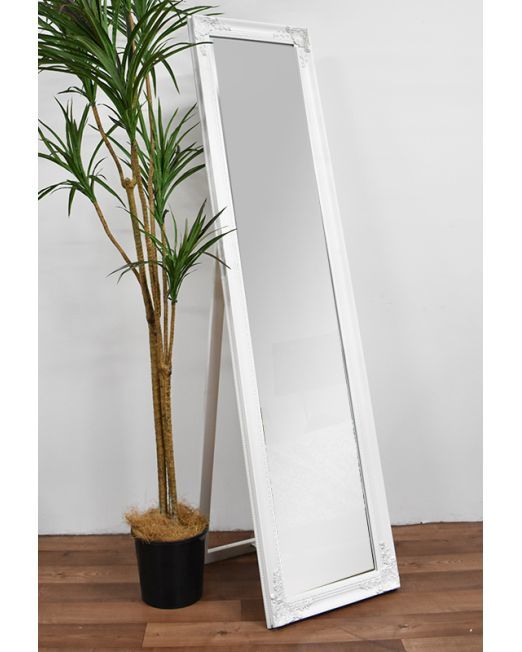 850150 Vintage White Mirror