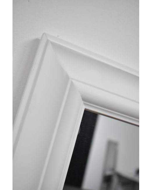 850152 Plain Profile Matte White Mirror (1)