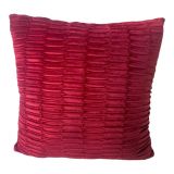 Cushion Velvet Stitch Red