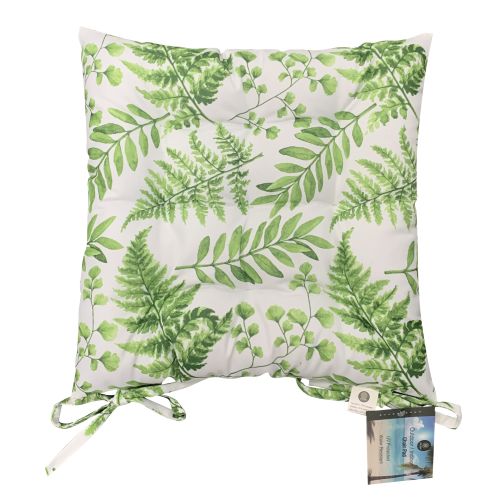 669074 - CR VALLEY OUTDOOR CHAIR PAD SM GREEN FERN 40CM