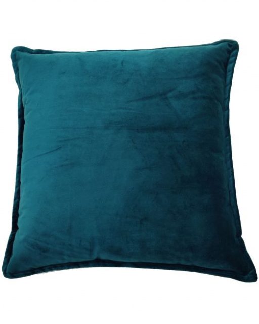 CR Velveteen Cushion Deep Lake 40cm