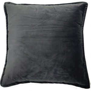 CR Velveteen Cushion Charcoal 40cm
