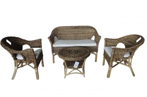 Abaca 4 Piece Outdoor Setting - Image 2