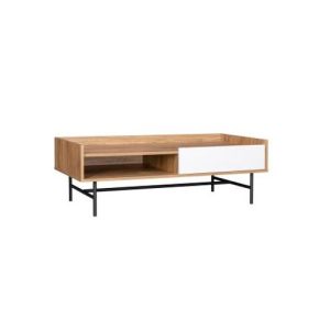 Aston Coffee Table 2Tone White/Natural
