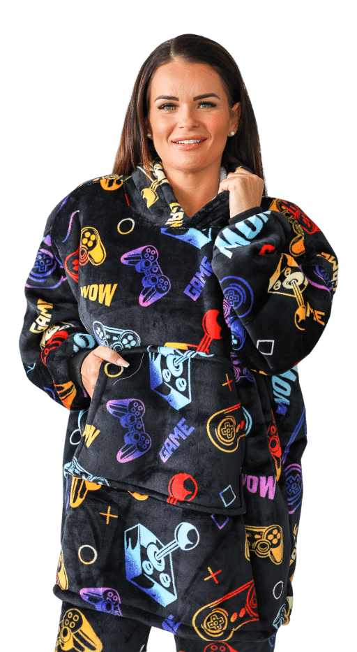 Casa Rosso Panda Hoodie Black Gamer
