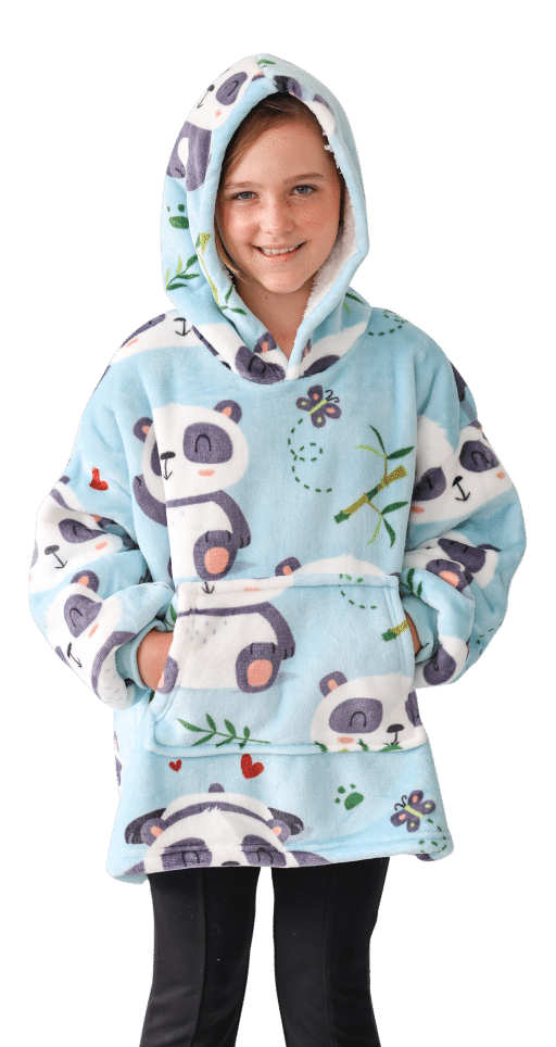 Casa Rosso Kid Hoodie Cute Blue Panda