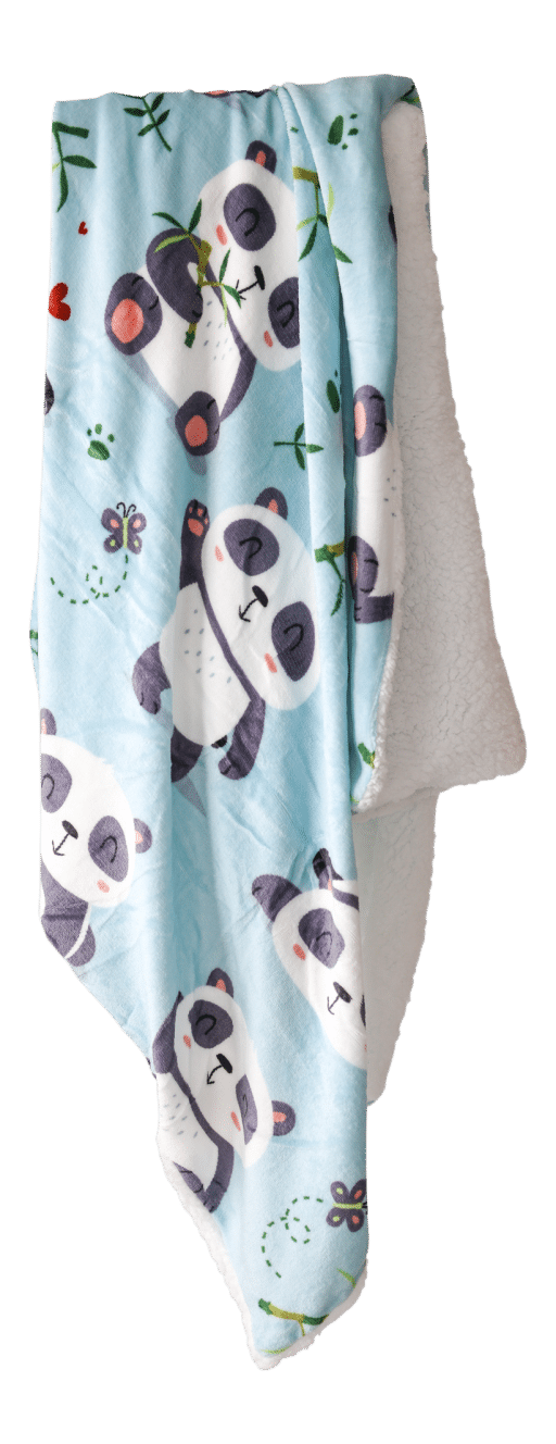 Casa Rosso Panda Throw Cute Blue Panda - Image 3