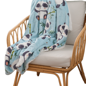 Casa Rosso Panda Throw Cute Blue Panda