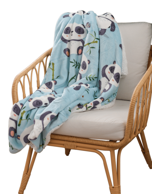 Casa Rosso Panda Throw Cute Blue Panda