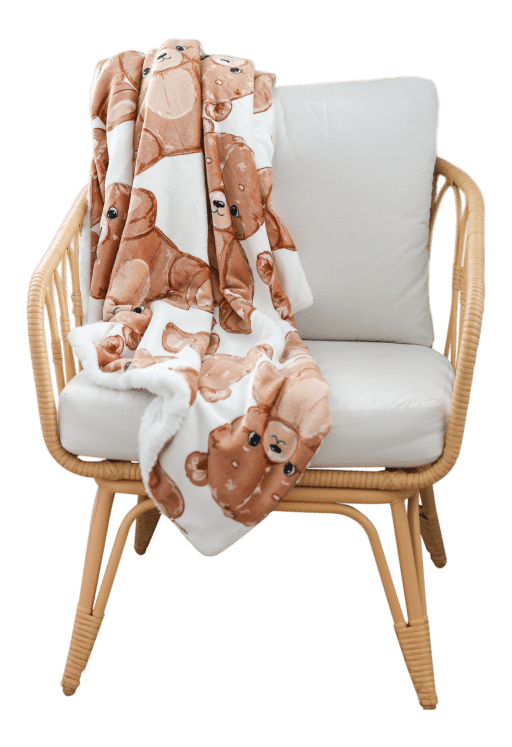 Casa Rosso Panda Throw Teddys Multi