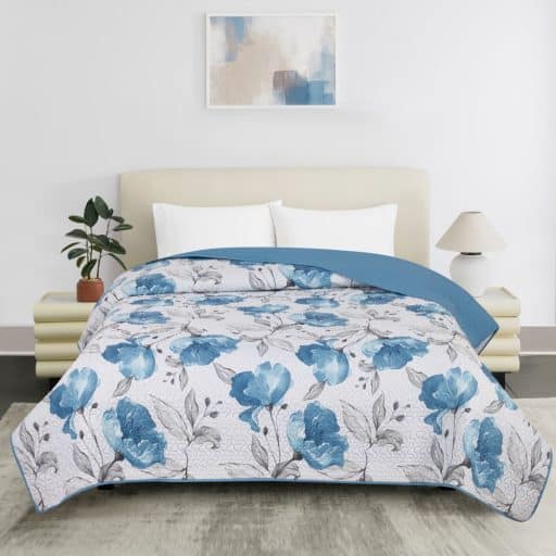 Casa Rosso Vintage Quilt Blue Magnolia KB 235x265cm