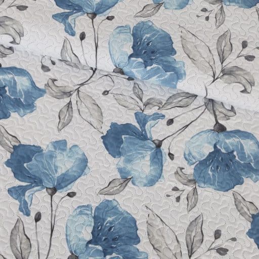 Casa Rosso Vintage Quilt Blue Magnolia KB 235x265cm - Image 2