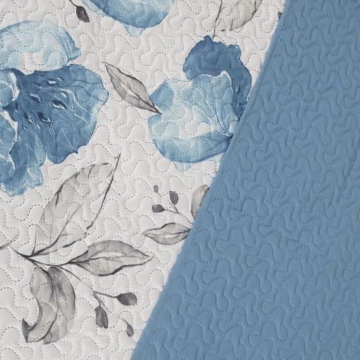 Casa Rosso Vintage Quilt Blue Magnolia KB 235x265cm - Image 3