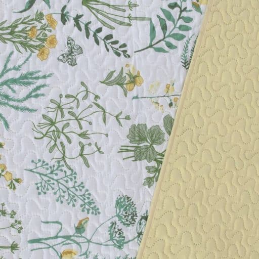 Casa Rosso Vintage Quilt Yellow Flora KB 235x265cm - Image 3