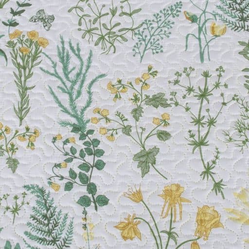 Casa Rosso Vintage Quilt Yellow Flora KB 235x265cm - Image 2