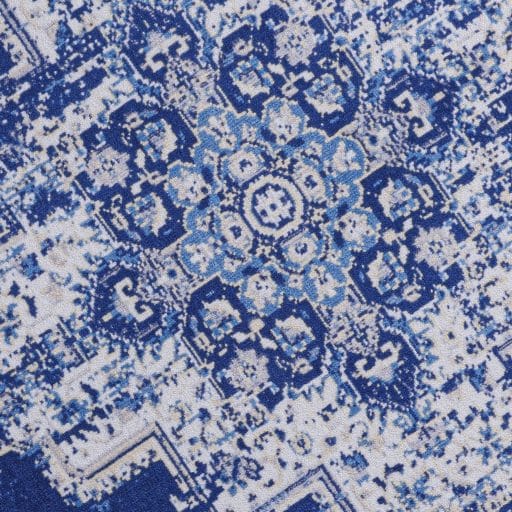 Casa Rosso Venice Mat Digital Print Navy 50x80cm - Image 3