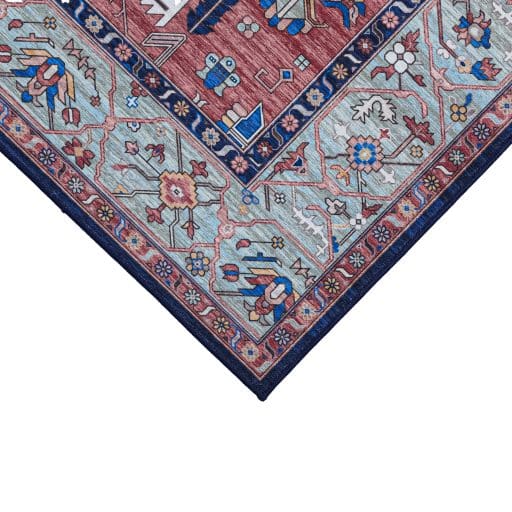 Casa Rosso Venice Rug Digital Print Rust 140x200cm - Image 2