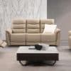 SLF Lyon 2 Seat Leather Recliner Sofa Ricepaper 147x95x102cm - Image 2