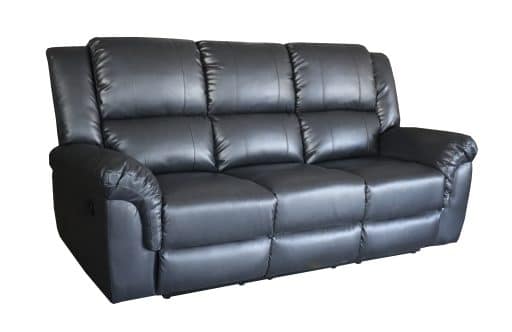 SLF Phuket Recliner Sofa 3 Seater Black