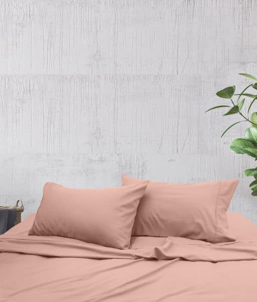Thermal Flannel Sheet Set 4 Pcs QB Blush