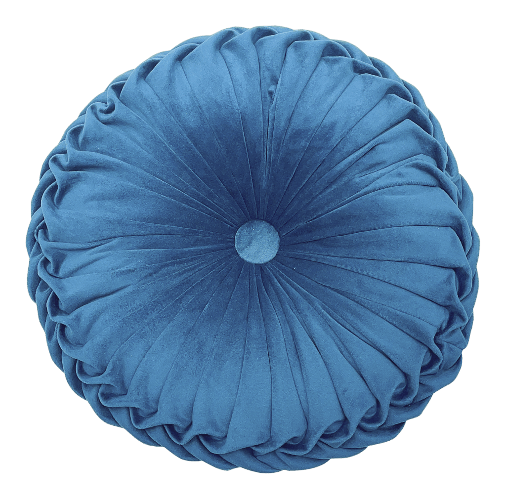 Blue circle pillow hot sale