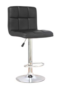 SLF Levi Bar Stool Hydro Square Black 43x48x62-83cm