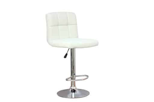 SLF Levi Bar Stool Hydro Square White 43x48x62-83cm