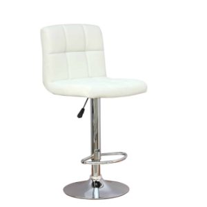 SLF Levi Bar Stool Hydro Square White 43x48x62-83cm
