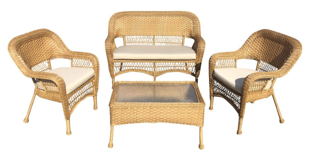 Wicker sofa set