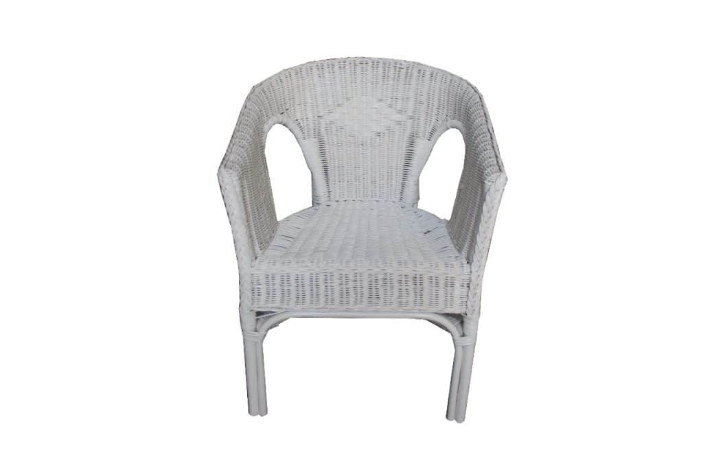 White sales wicker chair