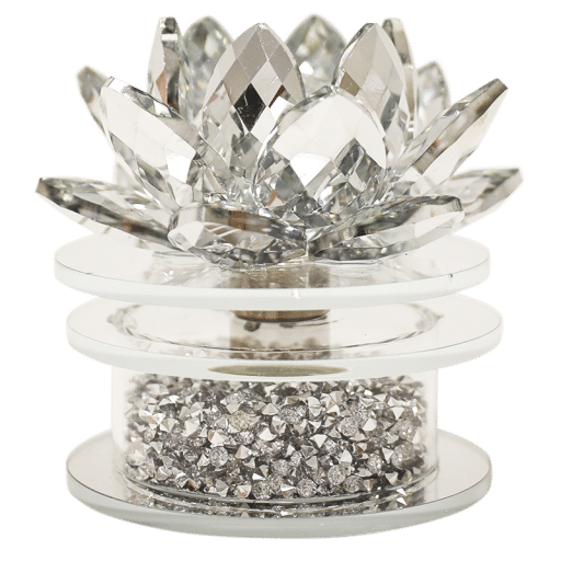 Spinning Lotus Crystal Cut Ornament 