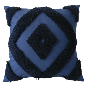 CR Tranquil Cushion Tuffted Navy 45X45cm 