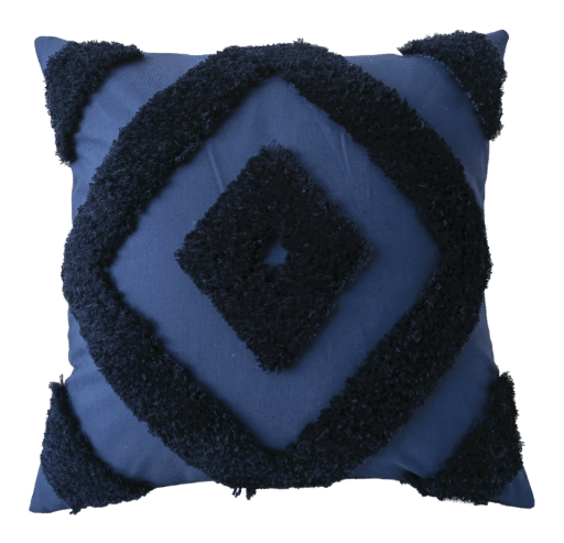 CR Tranquil Cushion Tuffted Navy 45X45cm 