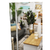 Standing Mirror Jewellery Cabinet White - Image 3