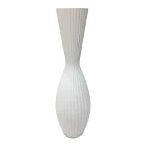 Vase Ceramic Bulb White 74CM