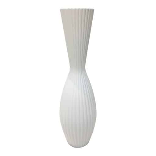 Vase Ceramic Bulb White 74CM