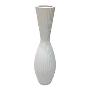 Vase Ceramic Bulb White 45CM