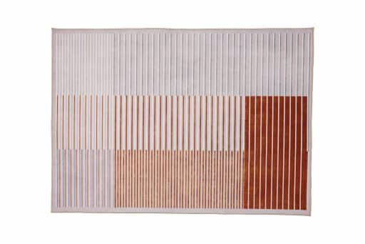 Casa Rosso Venice Rug Digital Print Rust Abstract 140x200cm