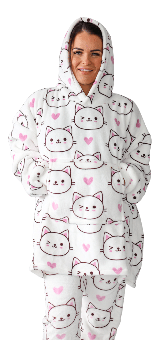 Casa Rosso Panda Kitty Whiskers Hoodie