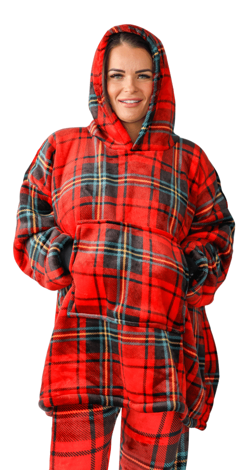 Casa Rosso Panda Flanno Hoodie