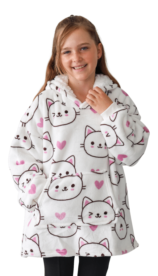 Casa Rosso Panda Kids Hoodie Kitty Whiskers - Image 2