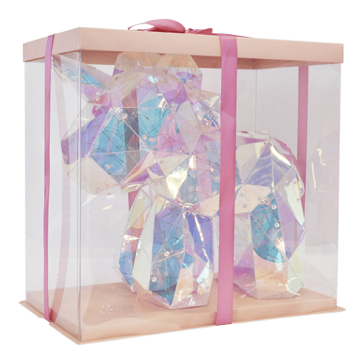 Rainbow Unicorn with LED String Lights 40cm  - Image 3