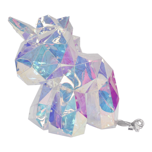 Rainbow Unicorn with LED String Lights 40cm 