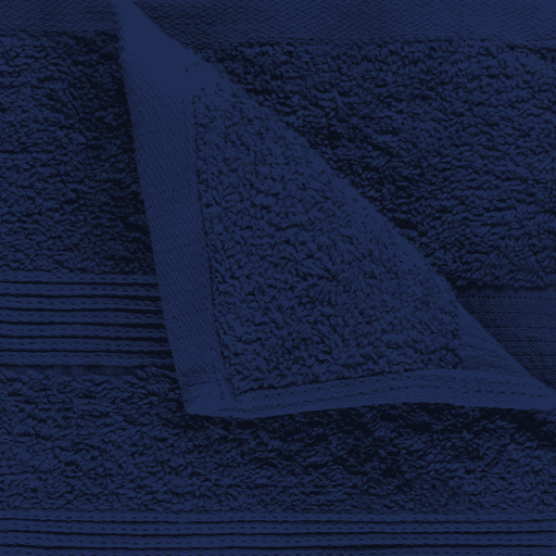 Terry Bath Towel Denim 70x130cm - Image 3
