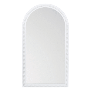 Mirror Cary Arch Beaded White 50X3X90CM