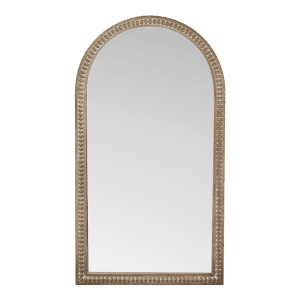 Mirror Cary Arch Beaded Natural 50X3X90CM